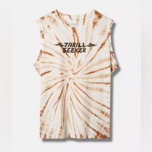 Torrid Slub Jersey Tie Dye Thrill Seeker Muscle Tee 2X